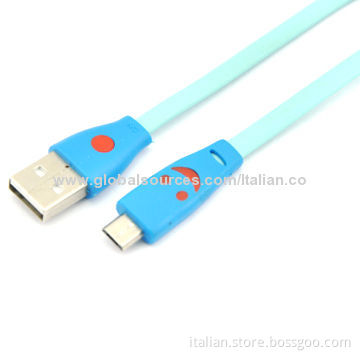 Micro Smile Face USB LED Lighting Cable for Samsung/HTC Android Smartphones